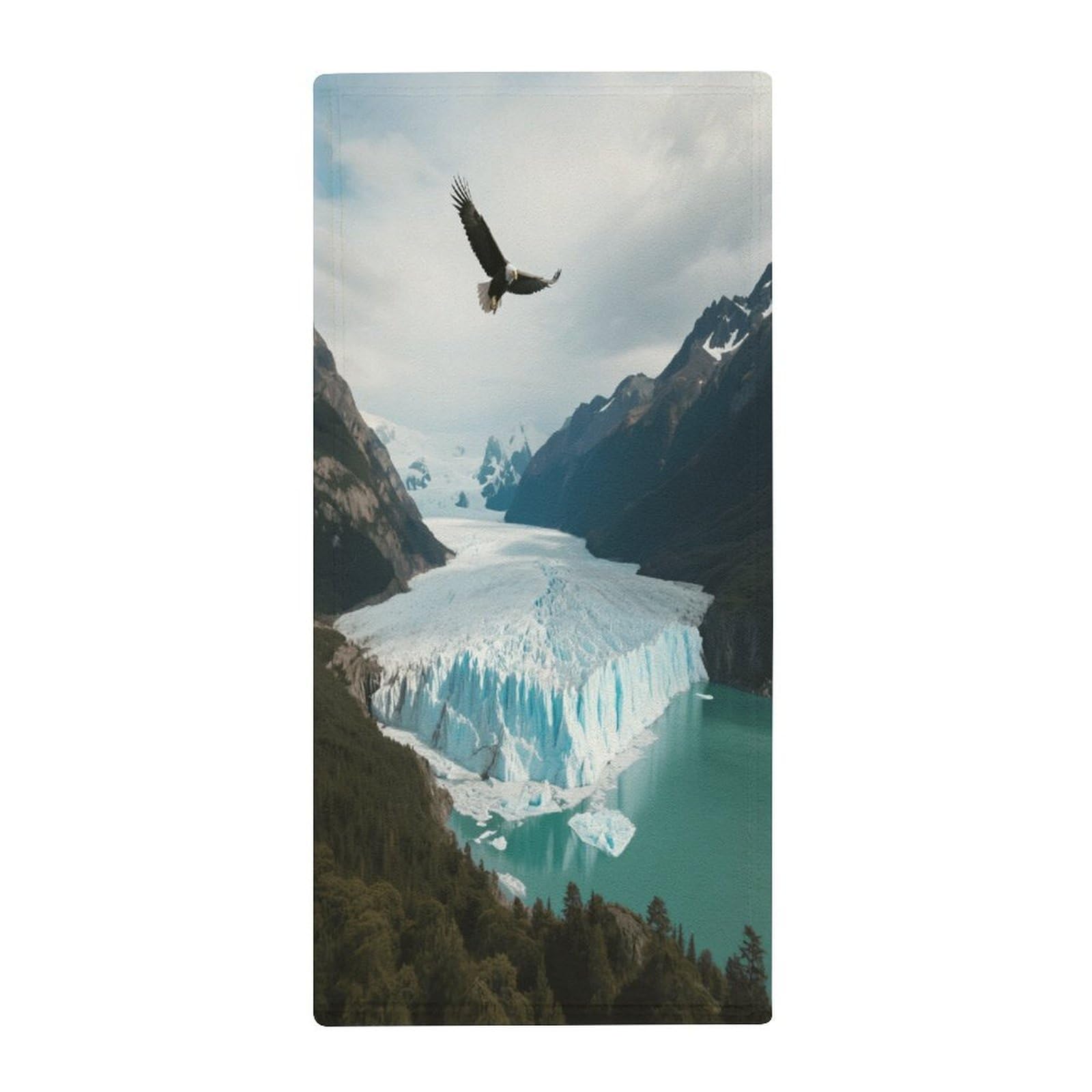 Fekiloot Style Glaciers And Lakes Towels For Bathroom, Bath Towels 13.8 X 28.7 Inch, Hand Towel Multipurpose Use As Bath Fitness, Bathroom, Shower, Sports, Yoga Towel