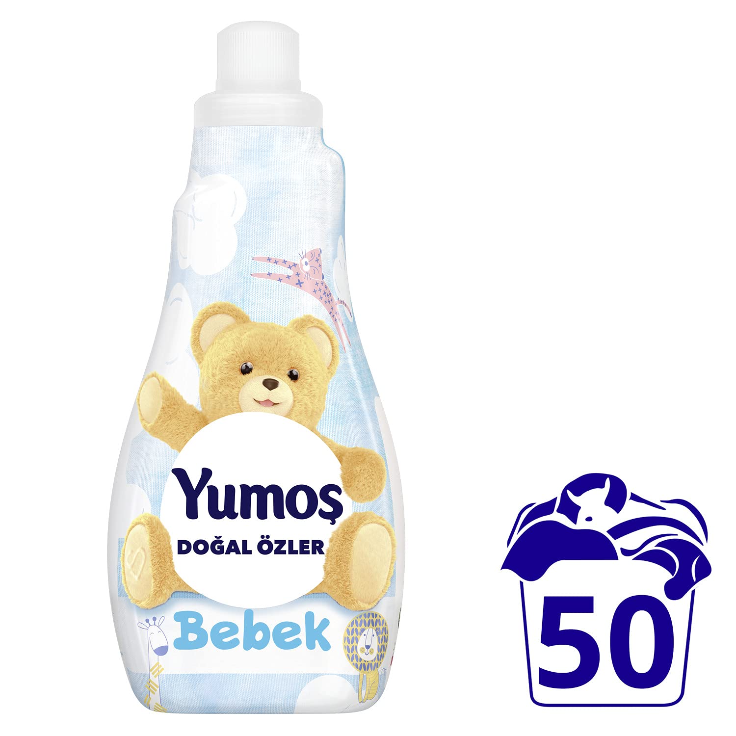 Yumoş Konsantre Çamaşır Yumuşatıcısı Bebek 1200 ml 50 Yıkama 1 Adet