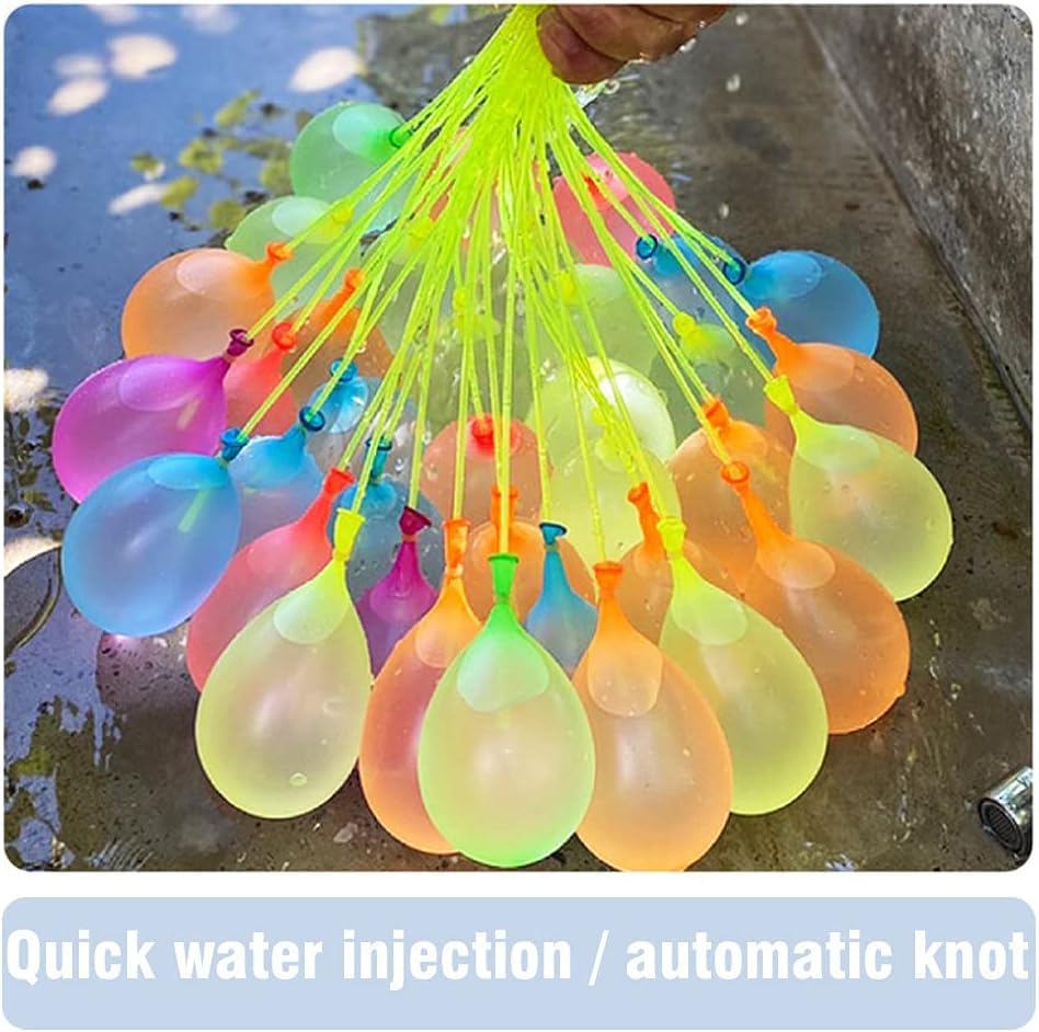 Water for Kids Adults Balloons with Refill Kits Quick Fill Balloons Set Summer Splash Party Easy Quick Fun Outdoor Backyard Summer Water Toys for Pool （999)