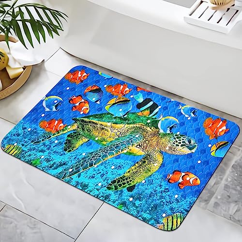 Zomer Badematte rutschfest 40x60cm Badezimmerteppich Mikrofaser Badteppich schnelltrocknende...