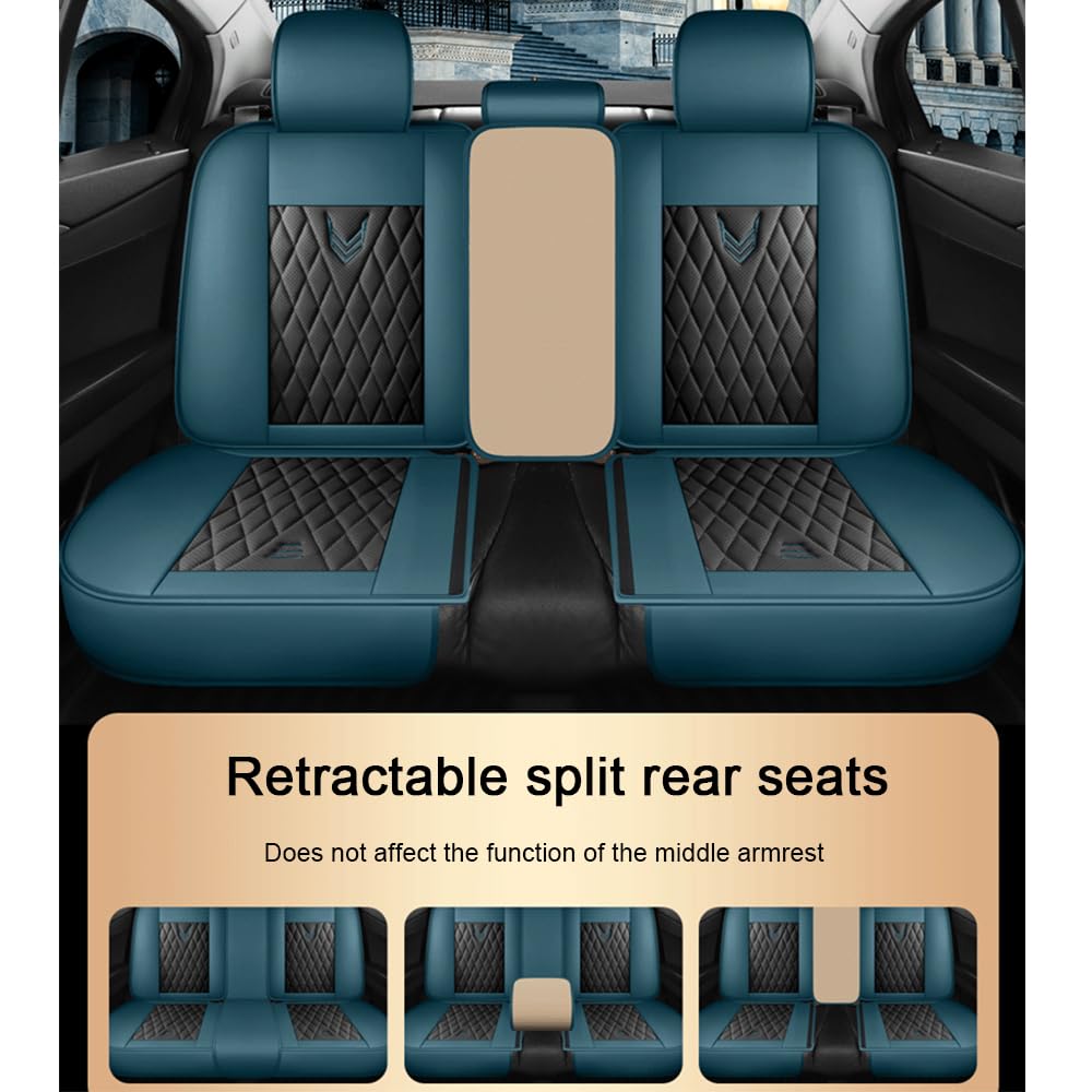 Leren Autostoelhoezen Complete Set voor vw Passat CC 2019-2024 - Waterdichte Uni