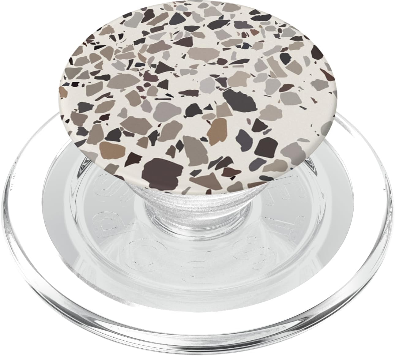 Terrazzo Aesthetic Abstract Neutral Earth Tones Beige PopSockets MagSafe PopGrip for iPhone
