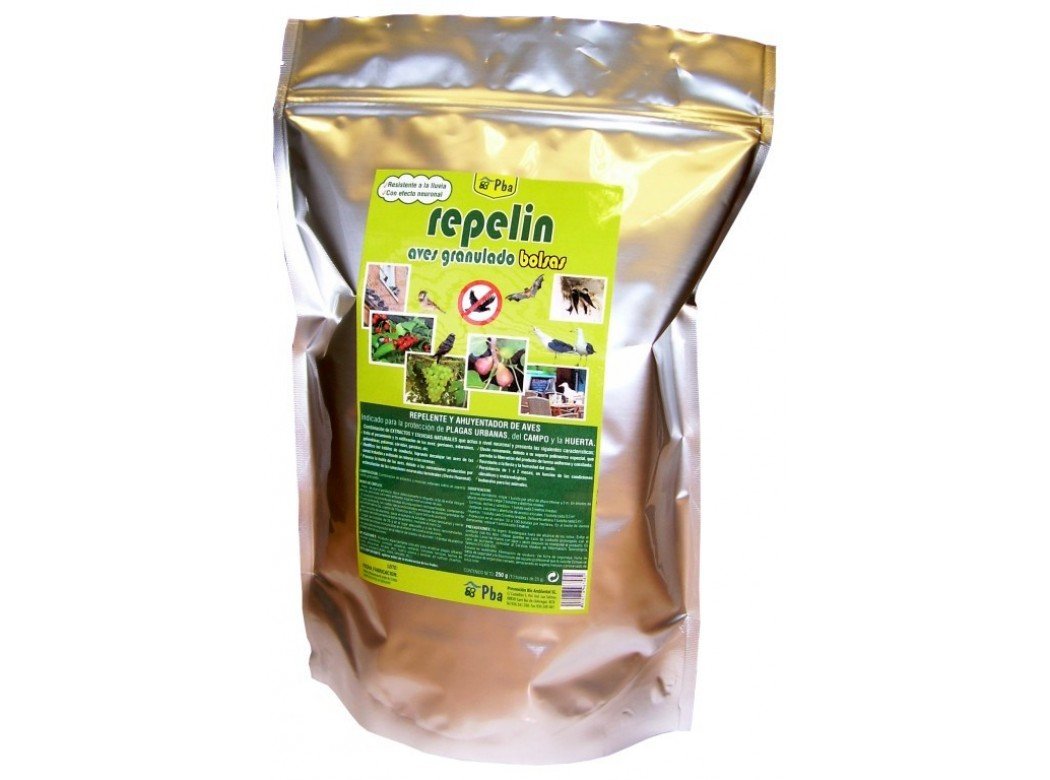 Prevencion Bio Ambiental. 96748 - Ahuyent. aves 25 gr quim repelin granulado ext. 96748 10 pz