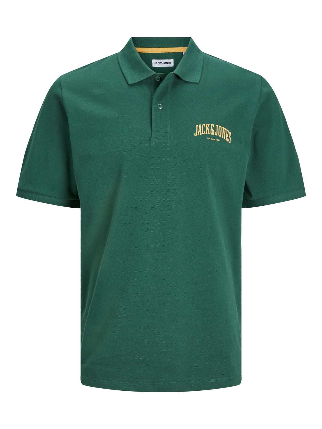 JACK & JONES Herren Jjejosh Polo Ss Sn Langarmhemd, Dark Green,S