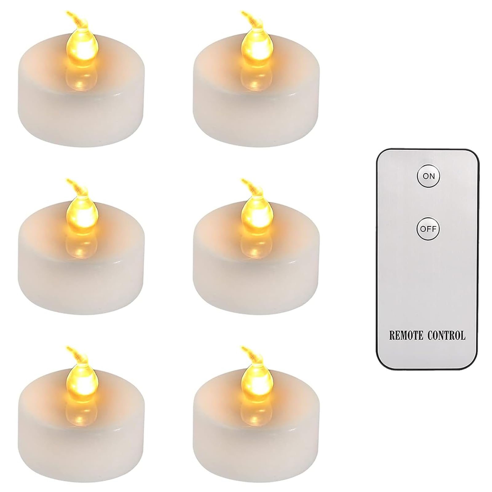 Sponsored Ad – MI CASA LED Flameless Candles, Pack of 6 Realistic and Bright Flickering Battery Operated LED Votive Tea Light Candles with Remote Controlled for Christmas Wedding Festival Celebration, Warm White