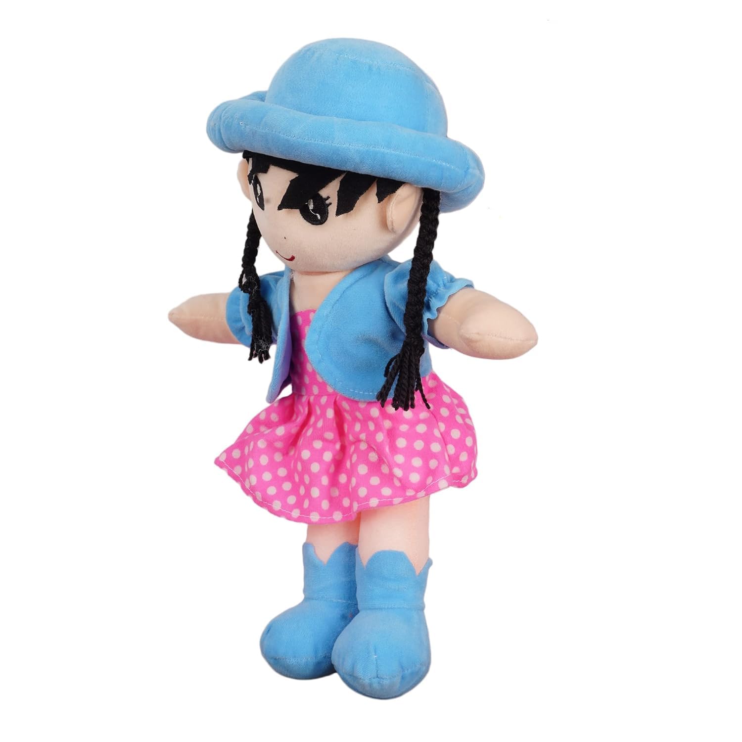 DearJoy Cap Rag Doll - Sky Blue, 40cm 1