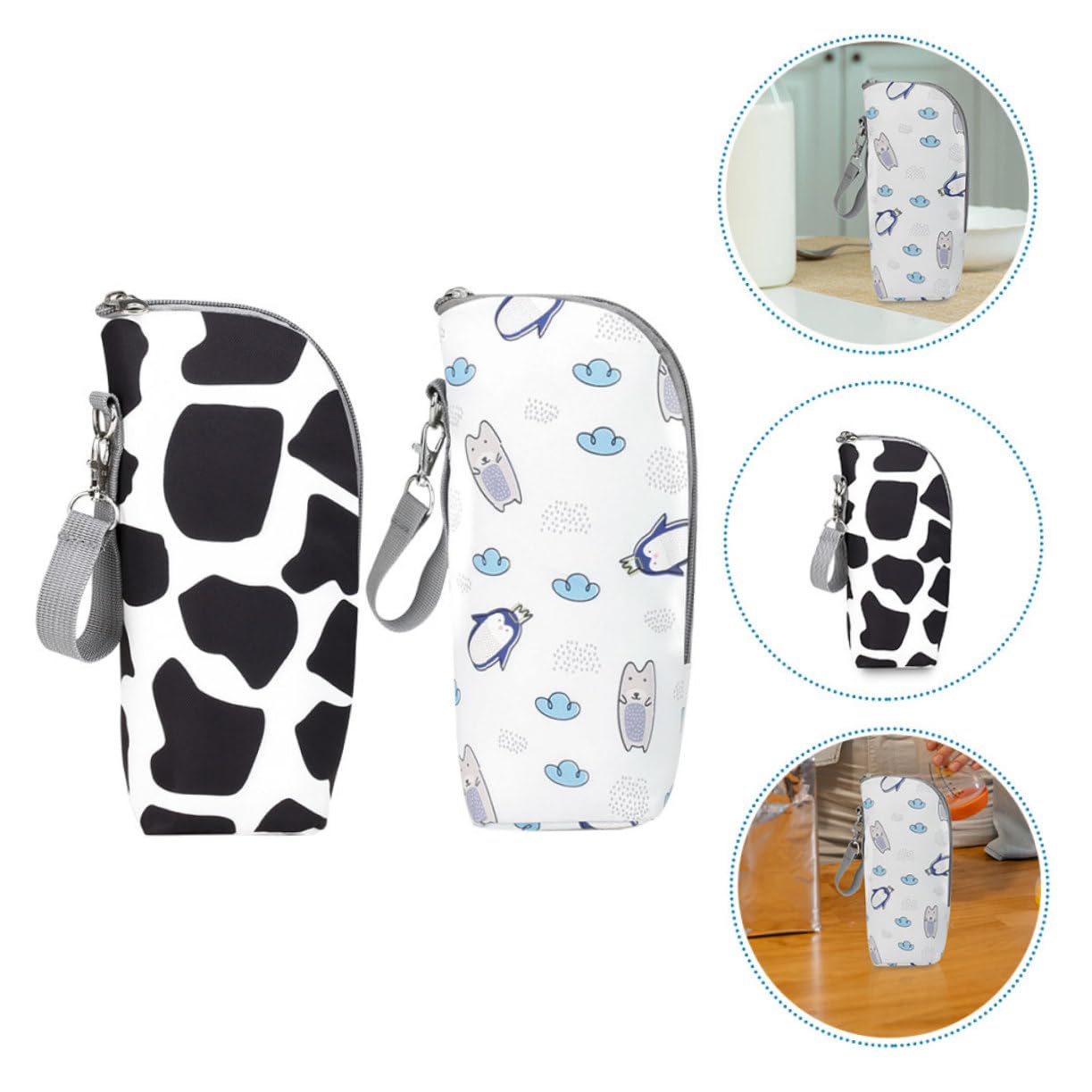 TOYANDONA 4piezas Bolsas De Almuerzo para Biberones Aislantes y Resistentes Al Agua Accesorios para Viaje Carrito De Almacenamiento Práctico De Leche Materna y Comida para Bebés