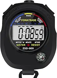 Cronômetro à prova d'água, cronômetro digital, cronômetro esportivo, temporizador de intervalo com tela grande (1) (1)