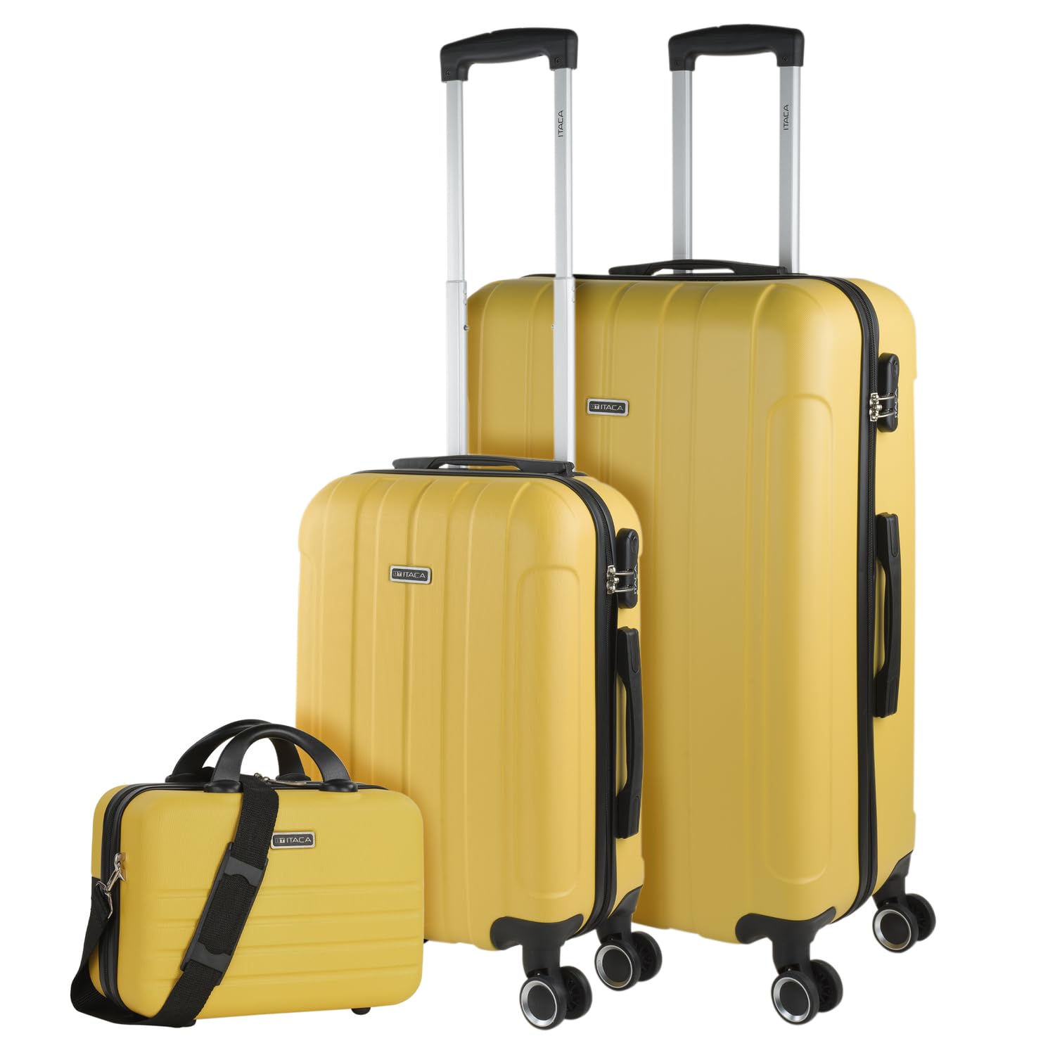 ITACA - Maleta Mediana con 4 Ruedas Giratorias para Viajes Largos Tipo Trolley Ideal como Maletas de Viaje Grandes 23 Kilos y Maleta Viaje Mediana Resistentes, Amarillo — view 27