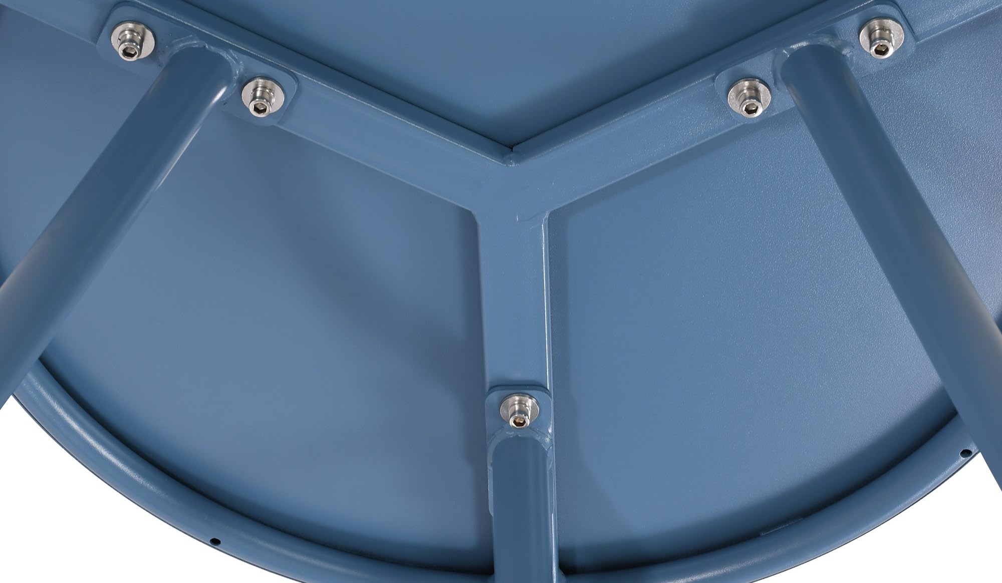 CLP Tavolino Berea I Tavolo da Salotto Rotondo per Esterni e Interni I Tavolo da Giardino Resistente alle intemperie e ai Raggi UV I Tavolino da Esterno, Colore:Blu