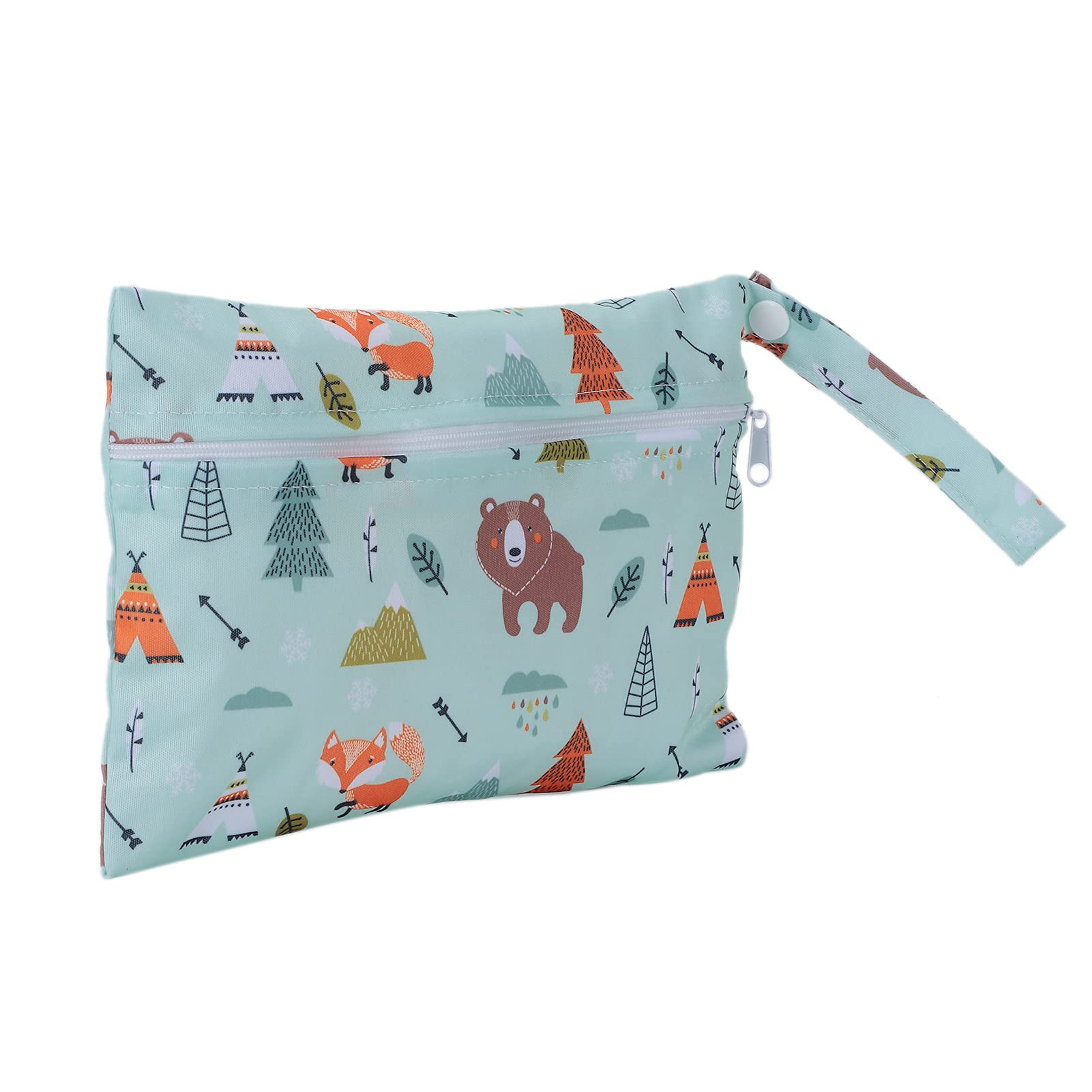 Cloth Diaper Bag, Diaper Storage Bag Cute Exquisite Bright Color for Camping Outing for Parents for Home Travel(Lion 22)-image-4
