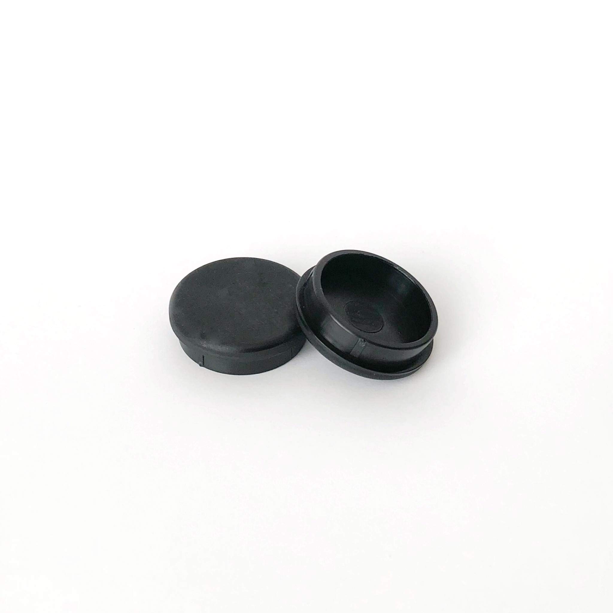 KOMORAX12 Pack 1.25" Deluxe Wrought Iron Outdoor Patio Furniture Glides Feet Protectors for Table and Chair Feet (Black)