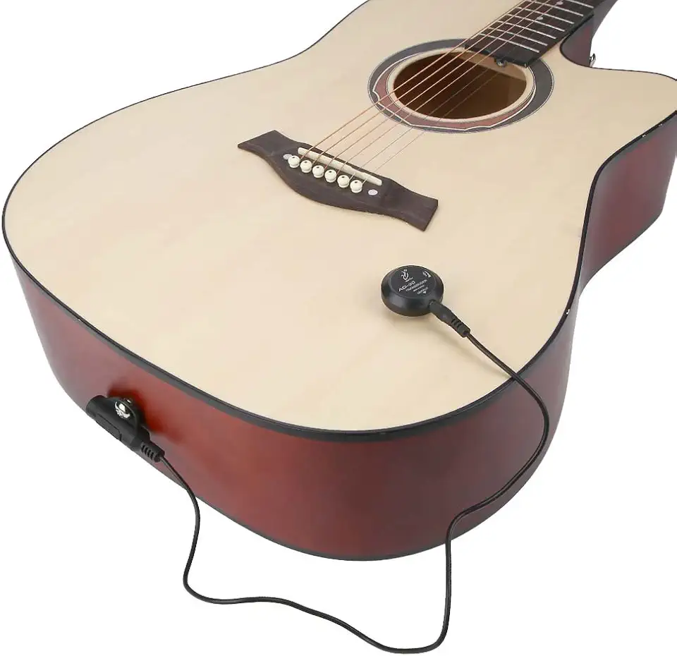 Tbest Captador De Violão Acústico, Mini Transdutor Microfone Com Cabo Para Folk Clássico, Violino, Bastão