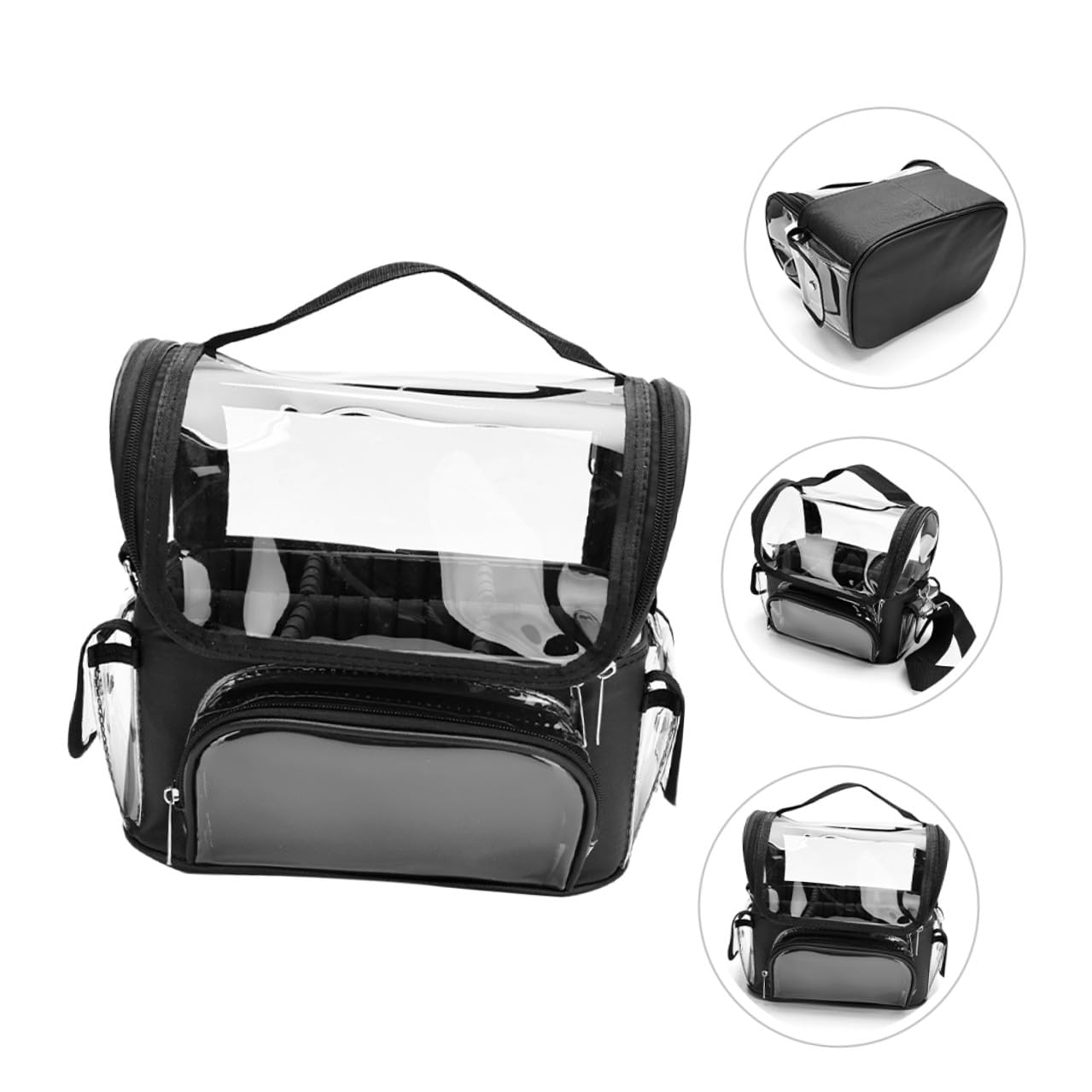 Zerodeko Borsa da Portautensili Trasparente, Custodia da Viaggio per Tosatrice e Strumenti lo Styling Chioma, Organizer Resistente per Parrucchieri Professionisti