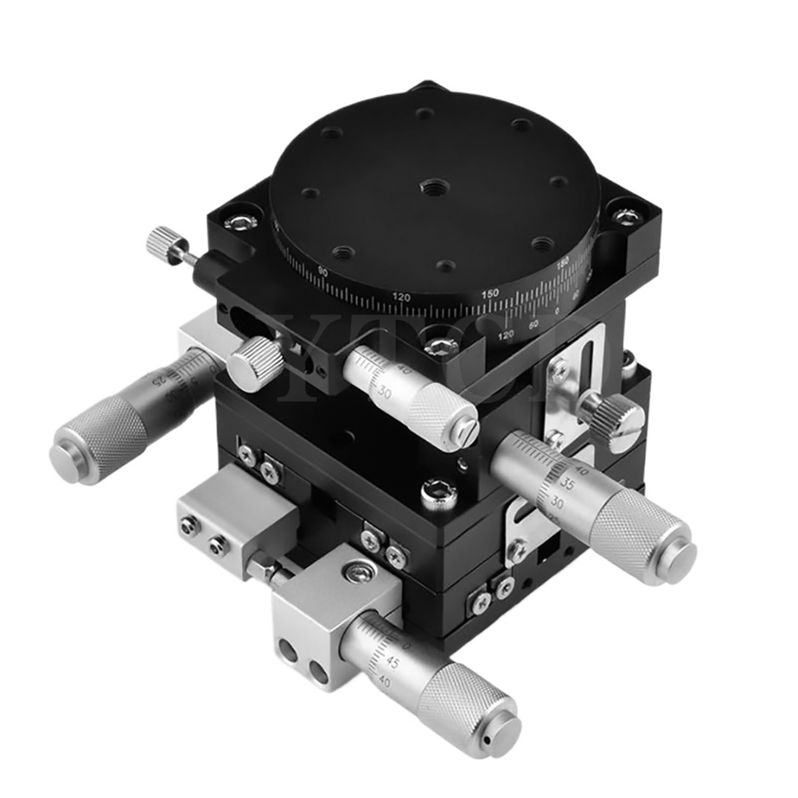 WNVXJGNSO XYZR Axis 60 * 60mm LT60-LM Sliding Table V-Type 4-Axis Fine-Tuning Platform Manual Linear Platform Bearing Adjustment Slide 29.4N
