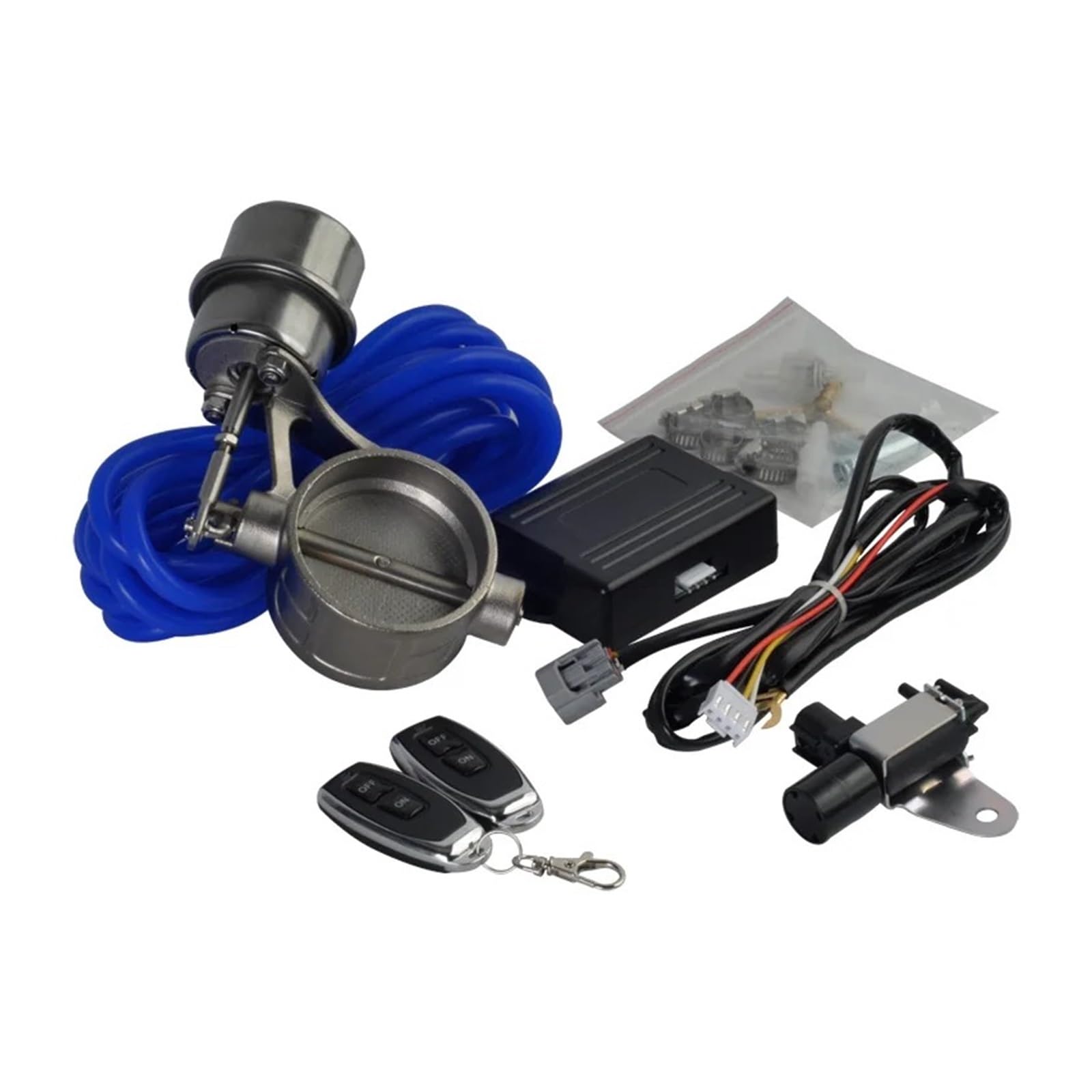 Valvola EGR Ricircolo Gas Scarico Set Valvola Controllo Scarico Con Attuatore Vuoto CUTOUT 2 2.36 2.5 2.75 3 Tubo 3,5 Pollici STILE CHIUSO Con Telecomando Wireless