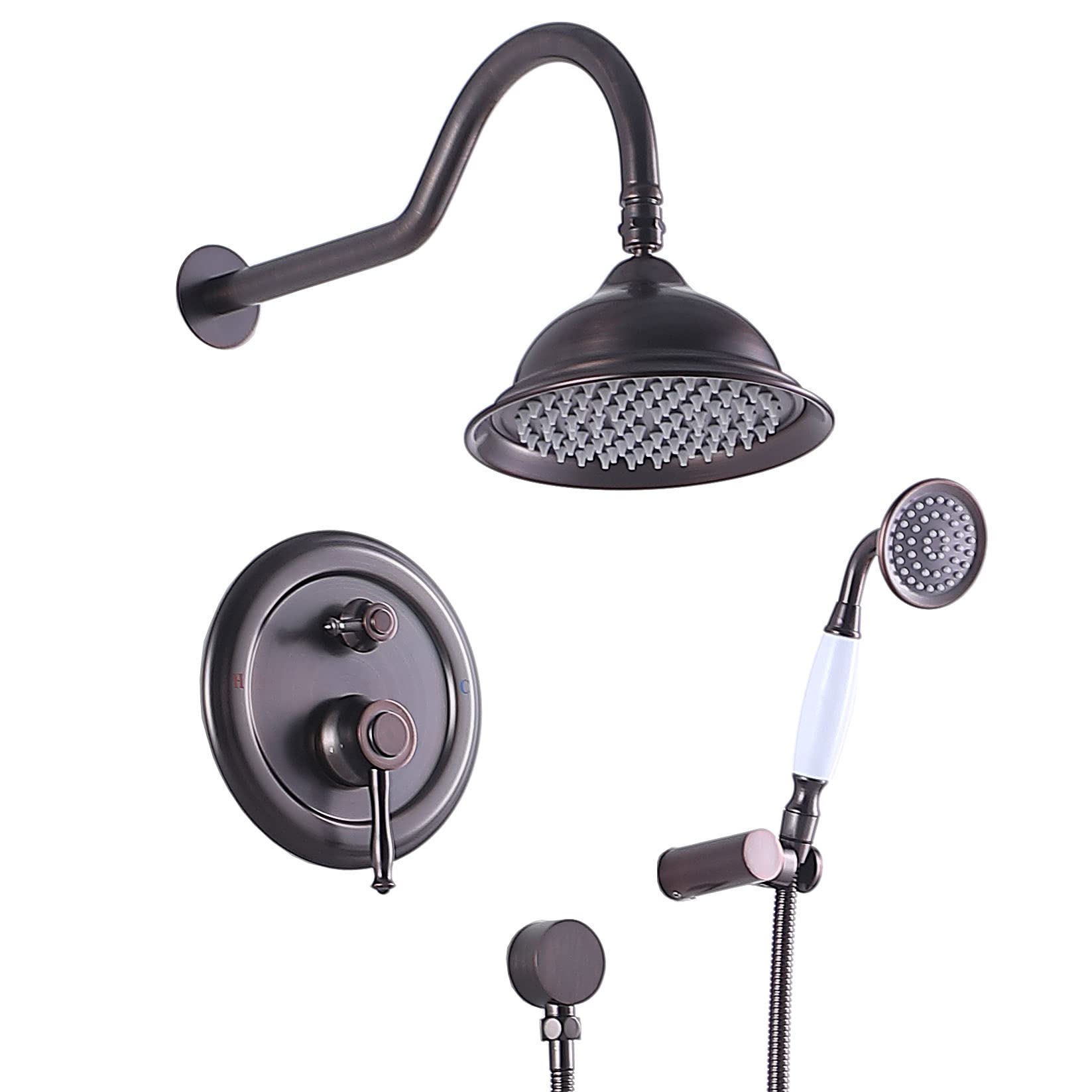 Buy KINGO HOME Oil Rubbed Bronze 8 Inch Rain Shower Head Shower System