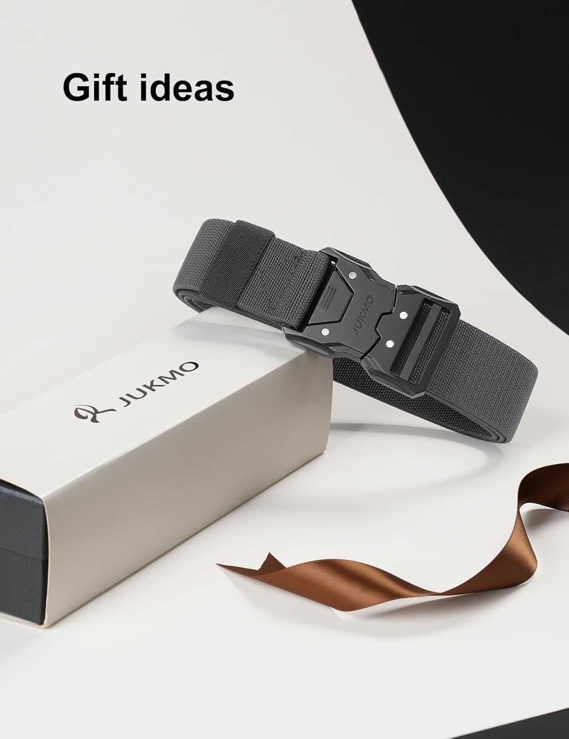 JUKMO Quick Release Tactical Belt, Military Work 1.5" Nylon Web Hiking Belt with Heavy Duty Seatbelt Buckle - Image 7