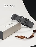 Vista 15 de JUKMO Cinturón táctico de liberación rápida, trabajo militar de 1.5 pulgadas, cinturón de senderismo con hebilla de cinturón de seguridad resistente