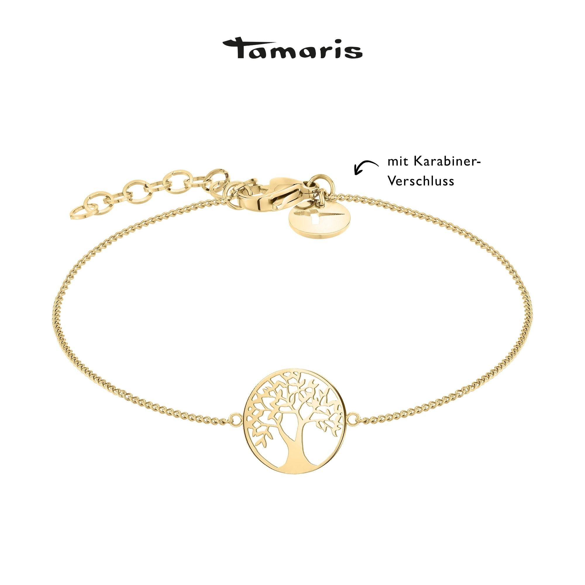 Tamaris Armschmuck Tree of Life Collection, Armband aus Edelstahl mit Lebensbaum-Motiv. Talisman Geschenkidee