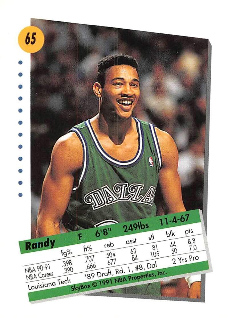 Amazon.com: 1991-92 SkyBox Basketball #65 Randy White Dallas
