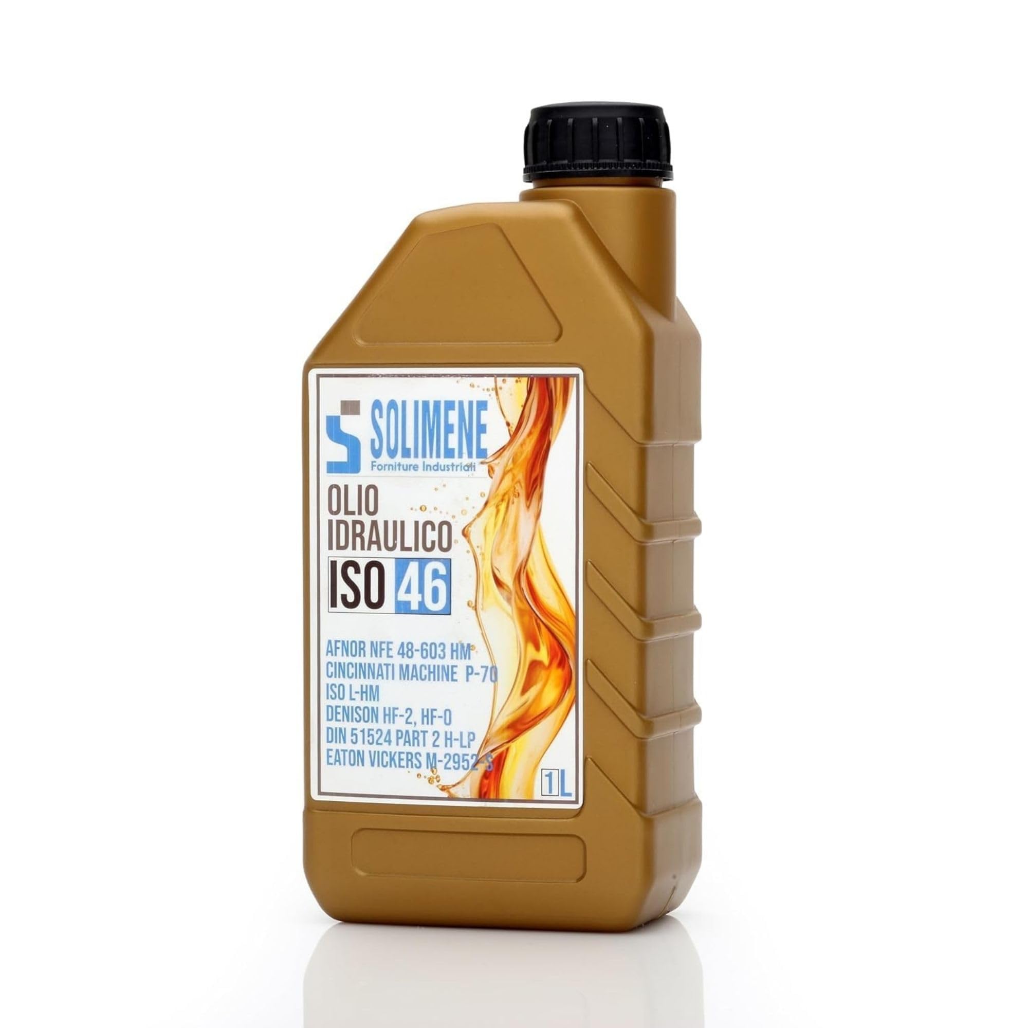 Olio idraulico ISO VG 46 HLP 1L Lubrificante per Carrelli elevatori, Spaccalegna, Pompe idrauliche, Transpallet e Pistoni rlevata Protezione dalla Ruggine Antiossidante Antischiuma