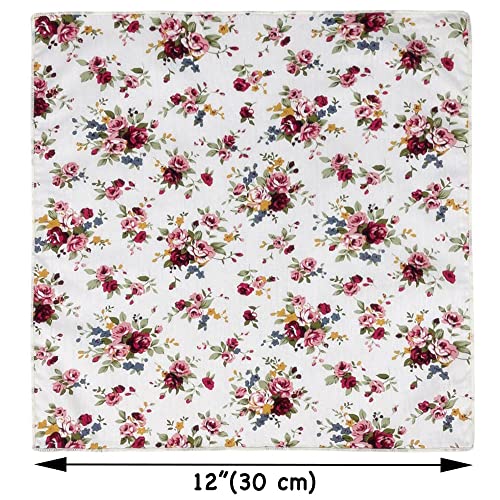 Image of Kebocis Men's Floral Pocket Square Handkerchief for Men