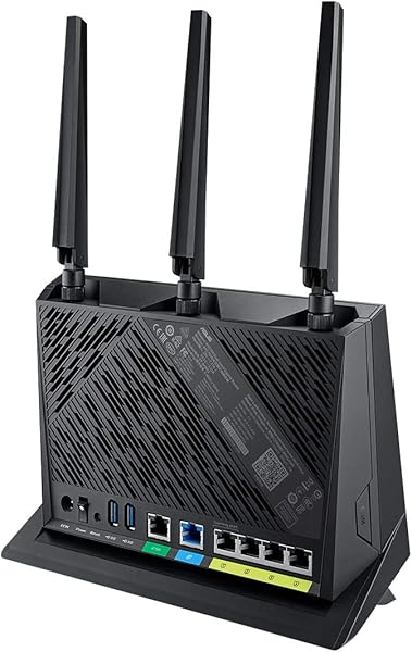 ASUS Router RT AX86U AX5700 Dual Band WiFi 6 Gaming Router WiFi 6 802 11ax Mobile Game Mode AiProtection Mesh WiF 2 5G Port Gaming Port Adaptive QoS Port Forwarding