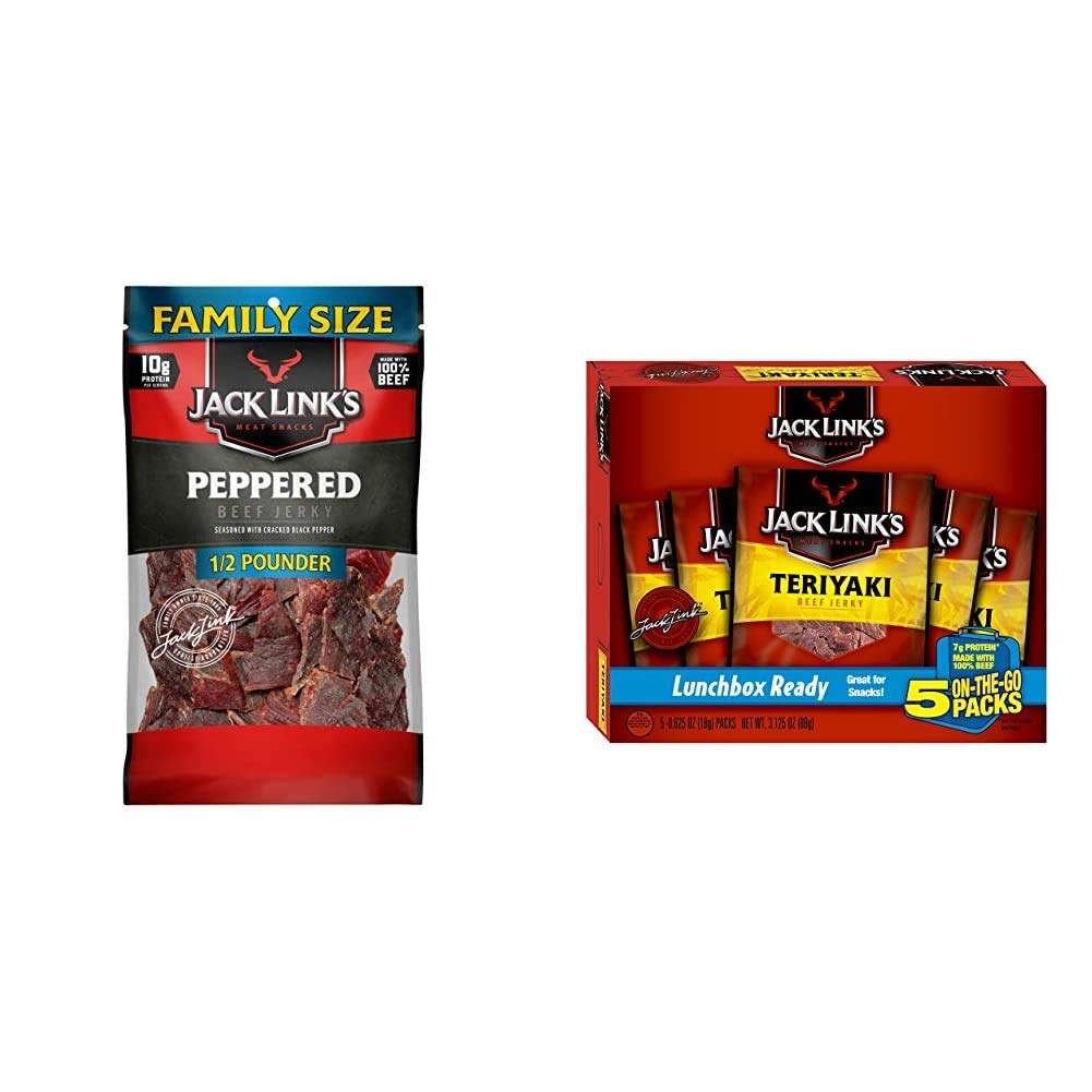 Jack Link's Beef Jerky Peppered & Teriyaki Flavor Meat