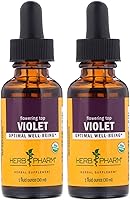 Vista 3 de Herb Pharm Extracto líquido de violeta orgánico certificado, 1 fl oz