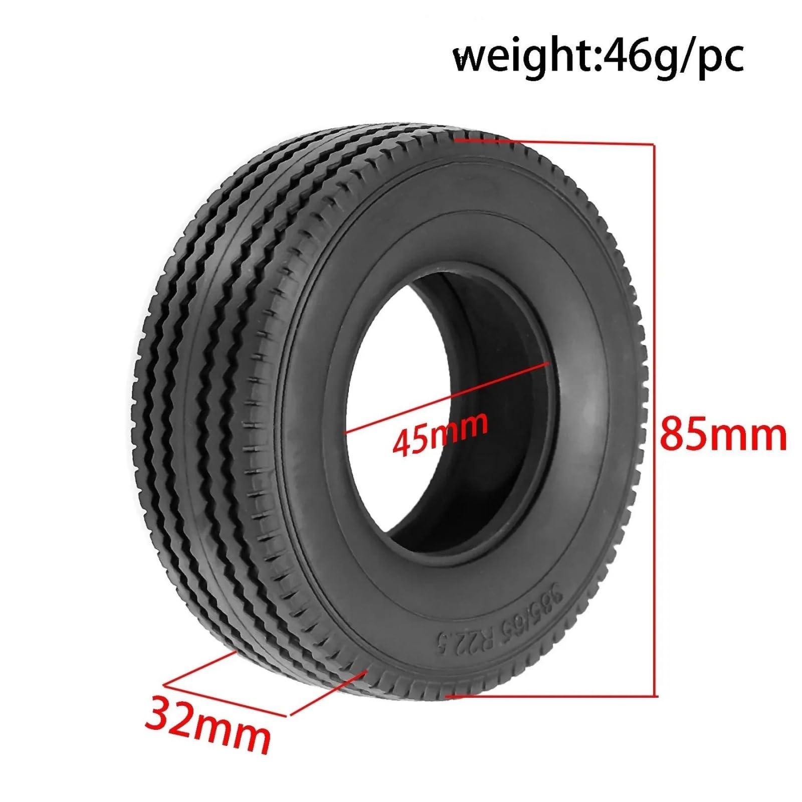 Aggiornamento Riparazione Pneumatici Aderenza Per Tamiya 1/14 Accessori | RC Car Parts Pneumatici Gomma Alta Aderenza Per Modelli Camion Montaggio Rapido A Vite Senza Colla(Rear 4pcs)