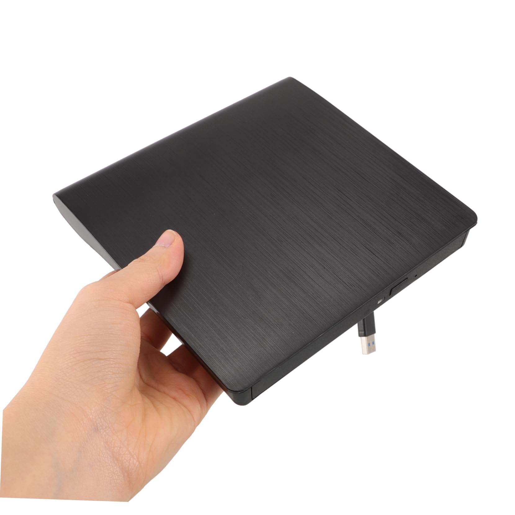 Hemobllo Masterizzatore CD Dvd Esterno Portatile per Laptop e Computer Nero | USB Type-c, Lettura Dischi Multidevice, Struttura in Plastica e Metallo