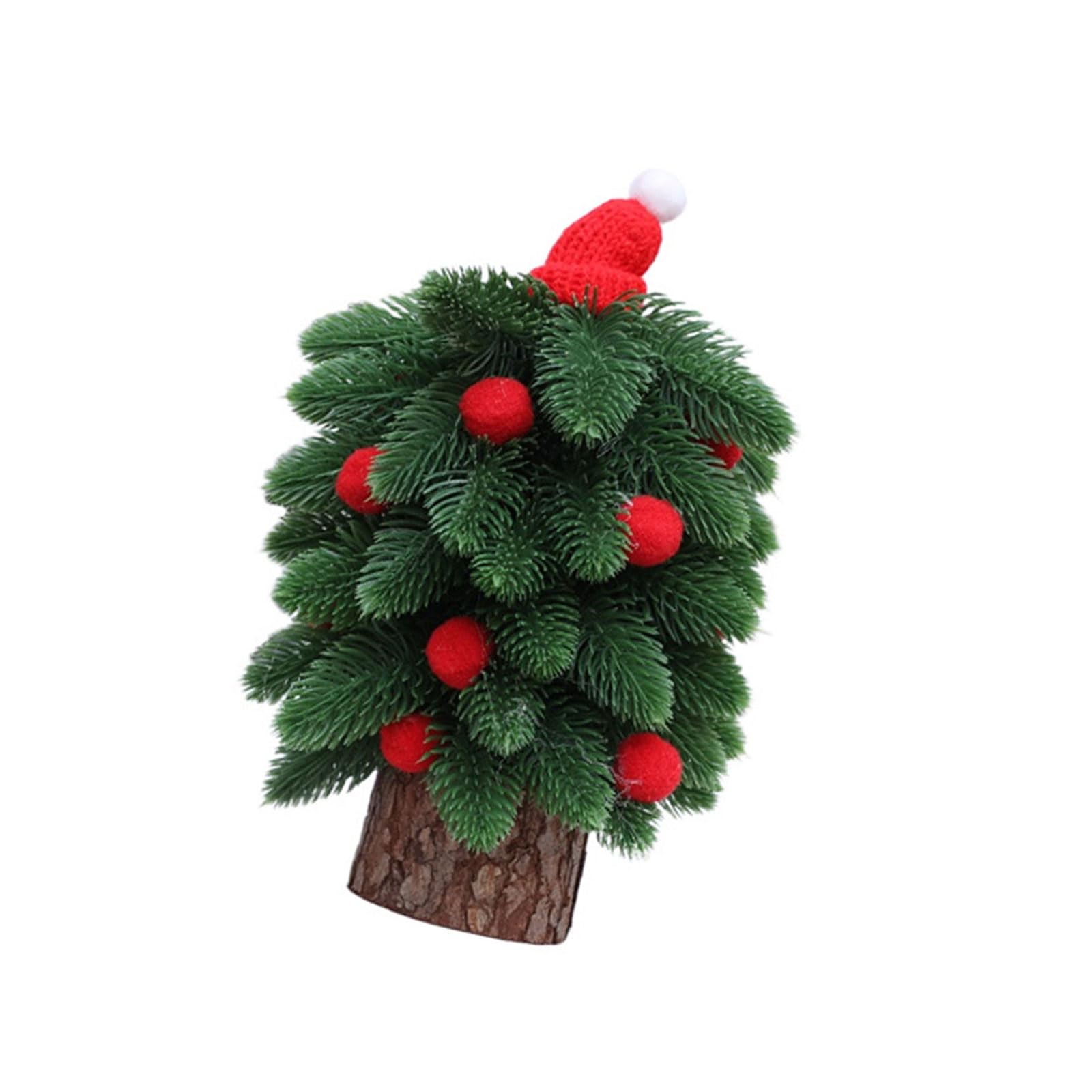 Artificial Tabletop Christmas Tree Realistic Foliages and Portable Desktop Ornament for Home Party Decoration Miniature Desktop Christmas Tree