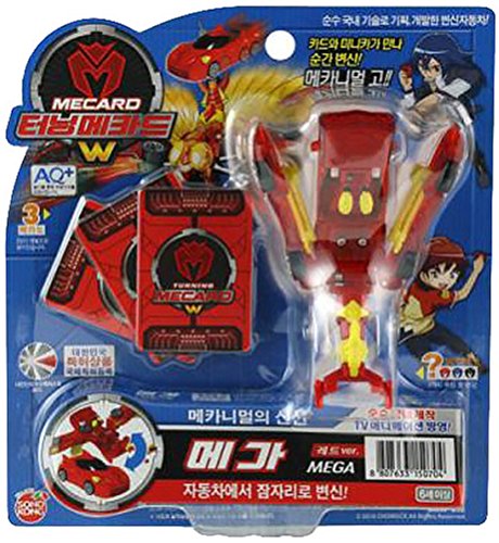Turning Mecard W MEGA Red Ver. Transforming Robot Car Toy Mecarnimal