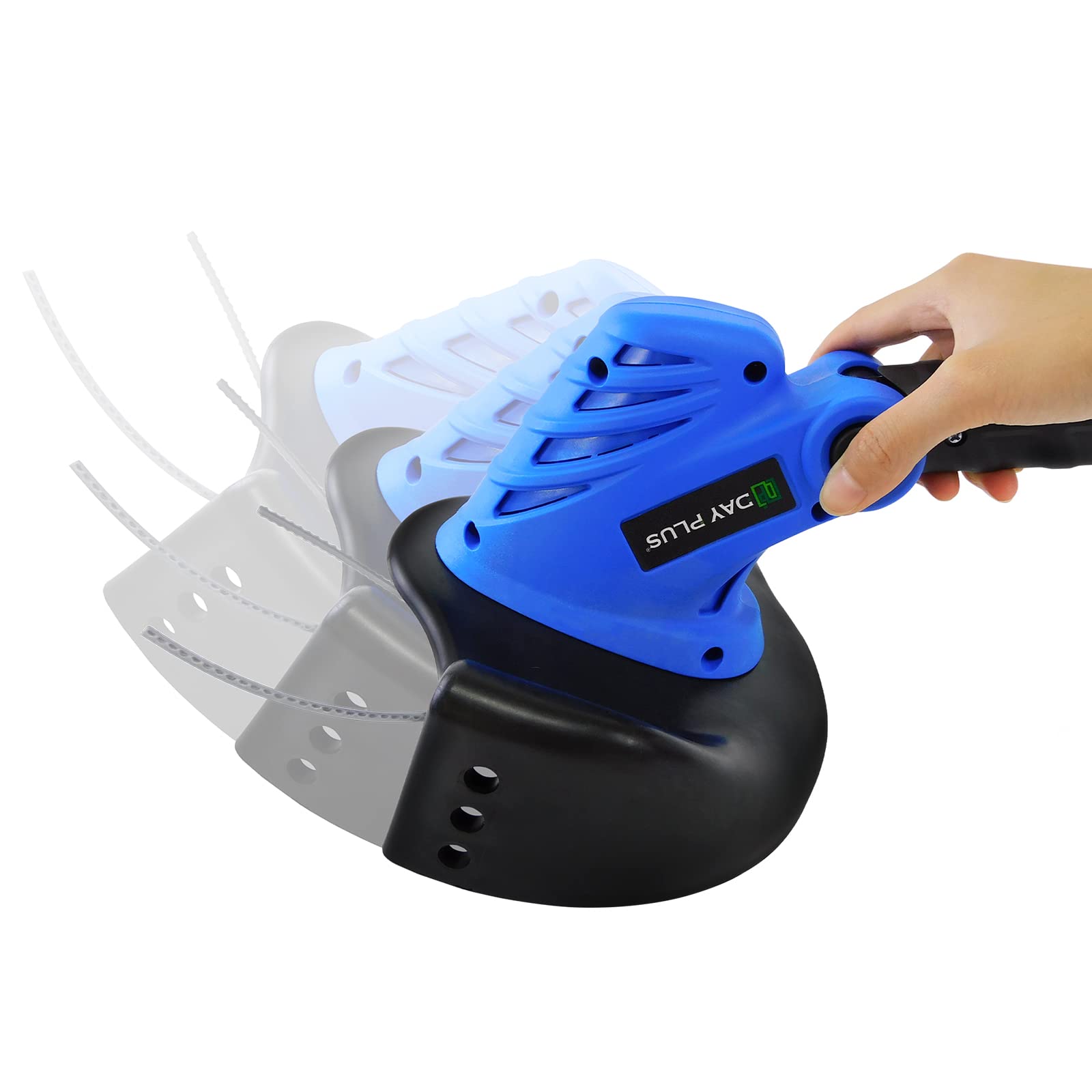 Decespugliatore elettrico a carica rapida 1500 mAh 21 V giardino con 2 batterie