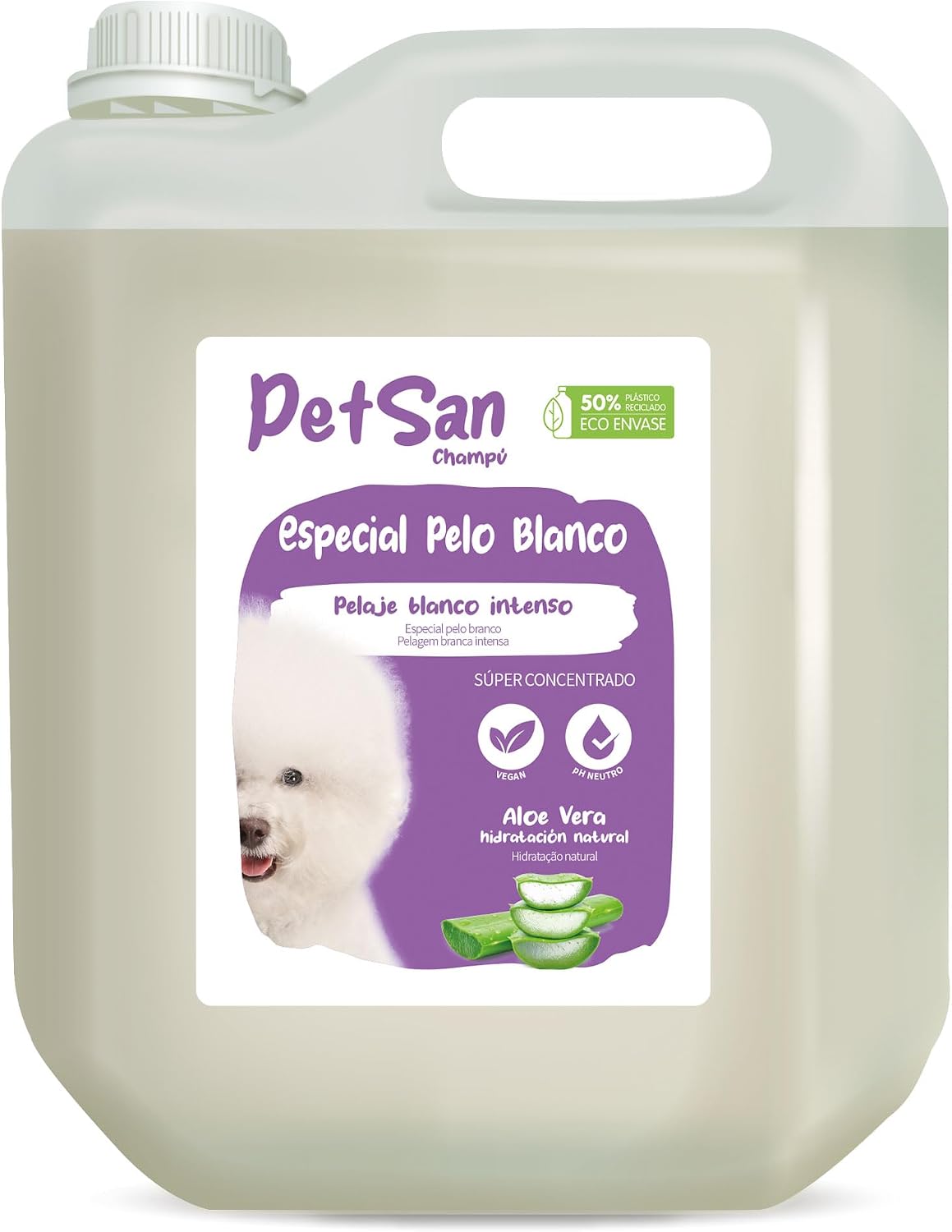 ICA chpg21 Special Shampoo Hair White with Aloe Vera for Dogs