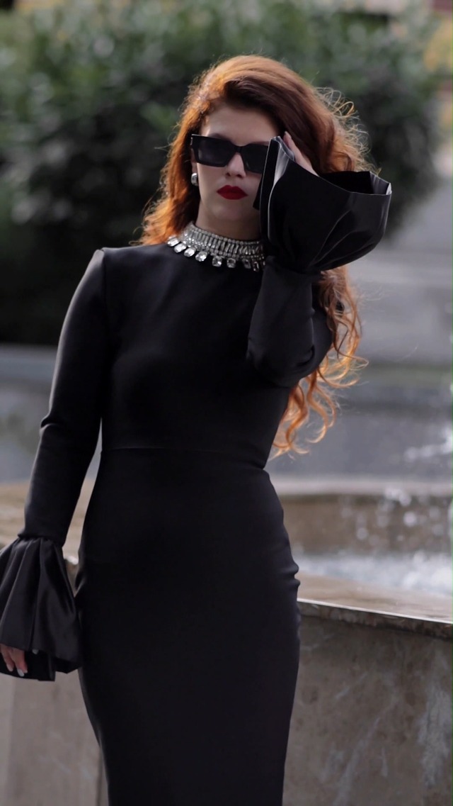 LAYERED BALLOON HEM DRESS ブラック H&M Balloon-Sleeved Dress | Square One