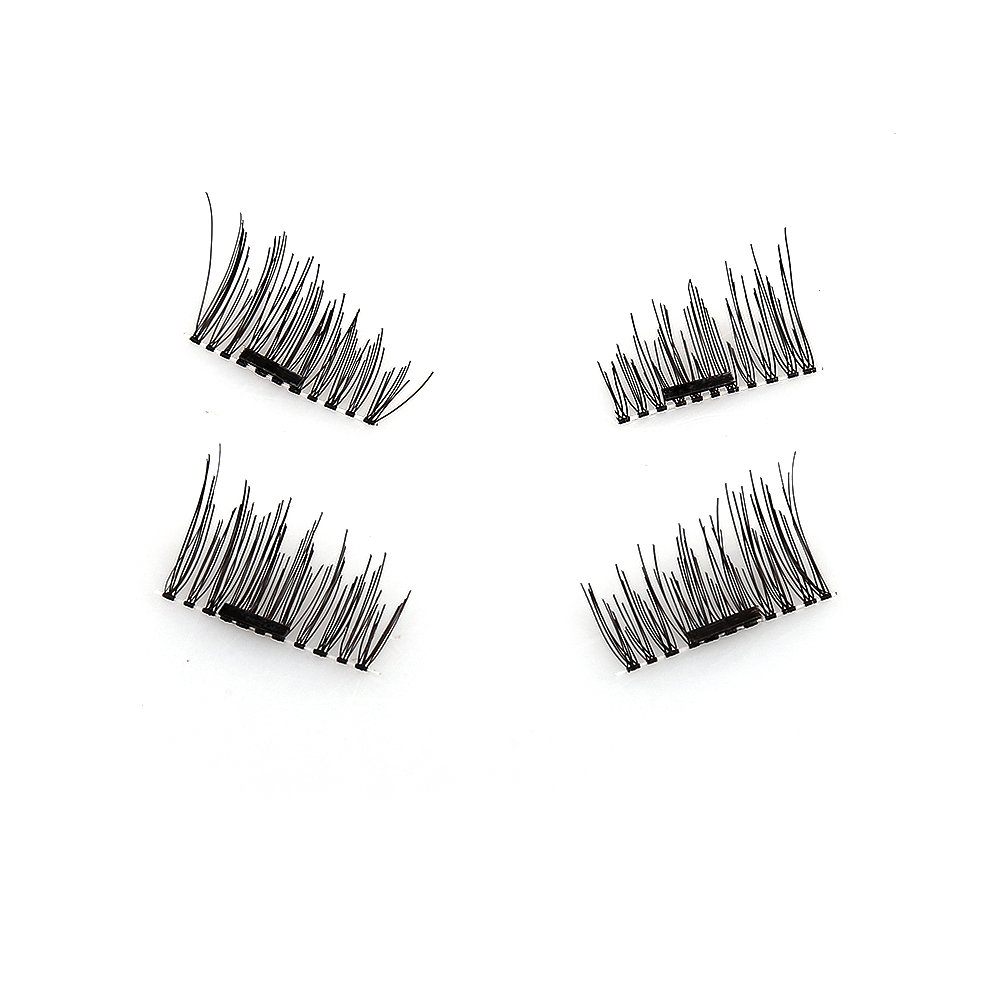 Magnetic Eyelashes No Glue Magnetic Fake Eyelashes Reusable for Daily Life and Parties 1 Pair / 4 Pieces