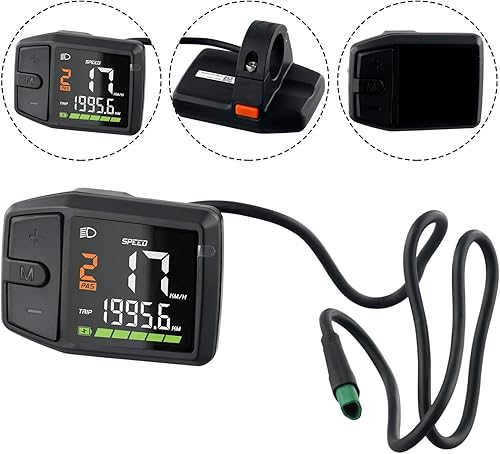 Miniatura 3 de Pantalla de protocolo Ebike UARTCAN para motores, dos protocolos compatibles, panel de control del medidor de pantalla de ebike pantalla de