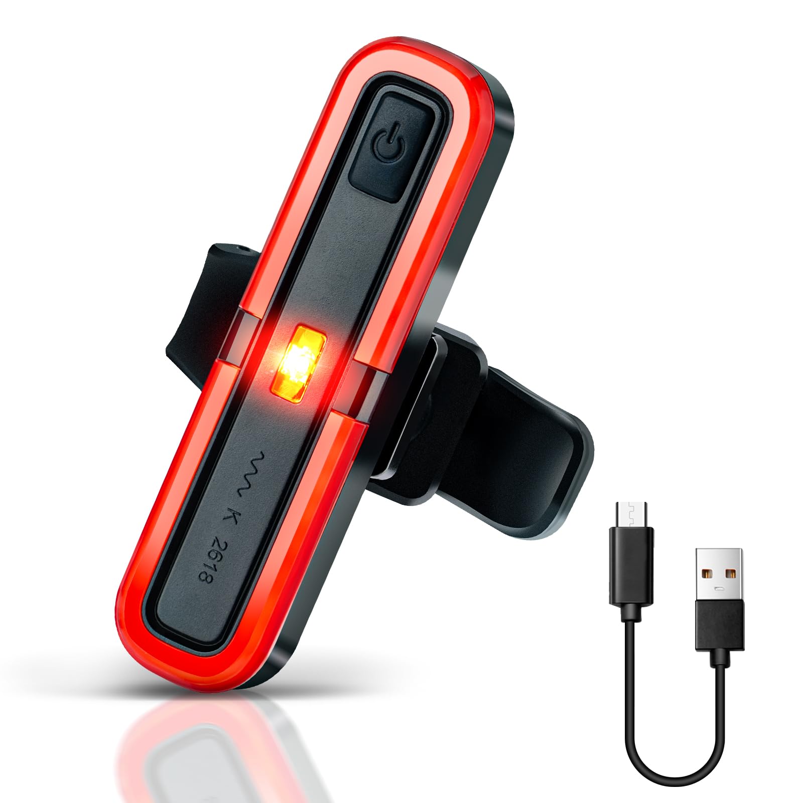 Glangeh Set Luci Bicicletta LED Ultra Sottile, USB Ricaricabile & Impermeabile IP65 Luce Bici Glangeh Set Luci Bicicletta LED Ultra Sottile, USB Ricaricabile & Impermeabile IP65 Luce Bici