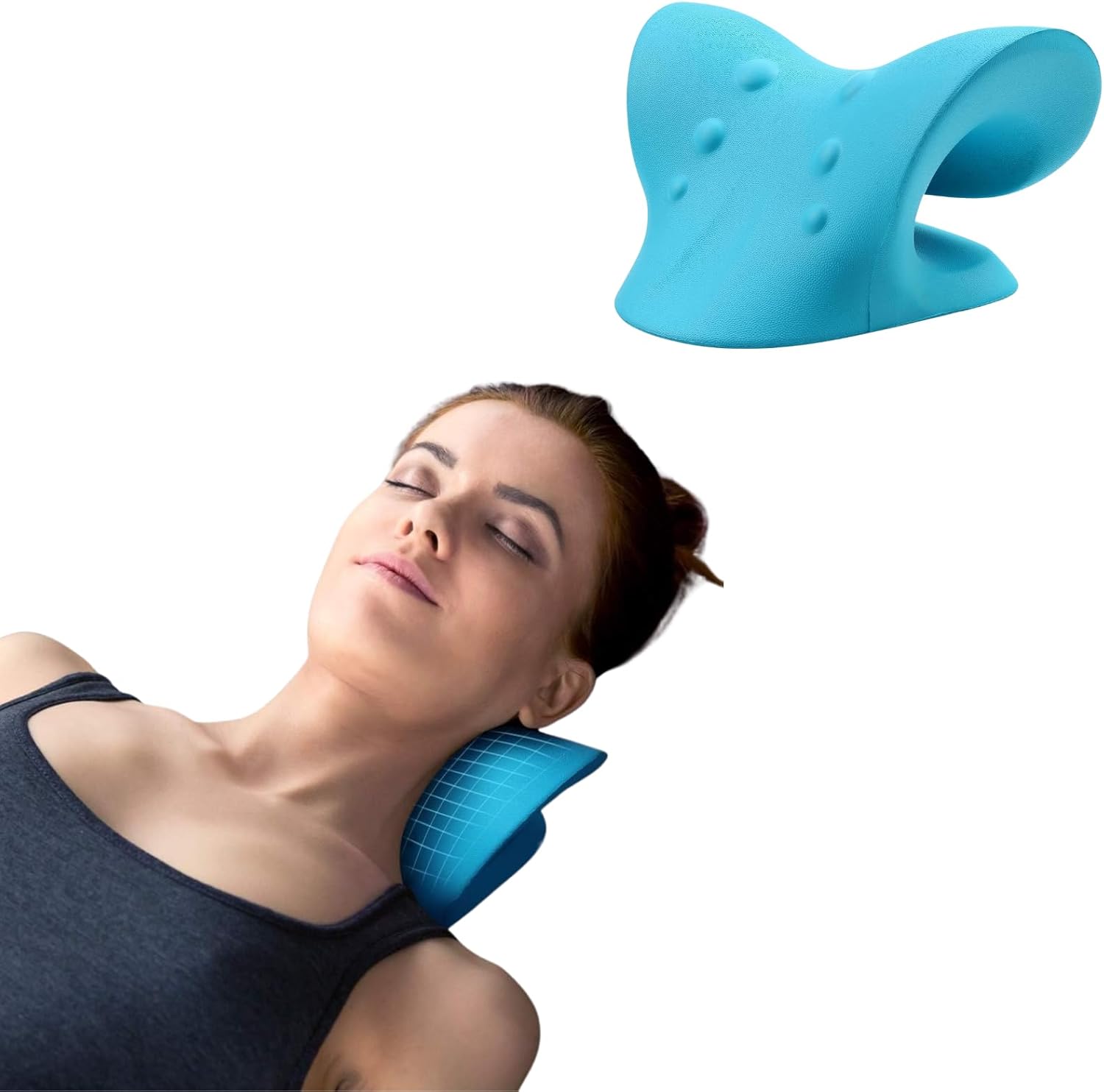 Cervical Spine Stretch Pillow, Neck Traction Pillow for TMJ