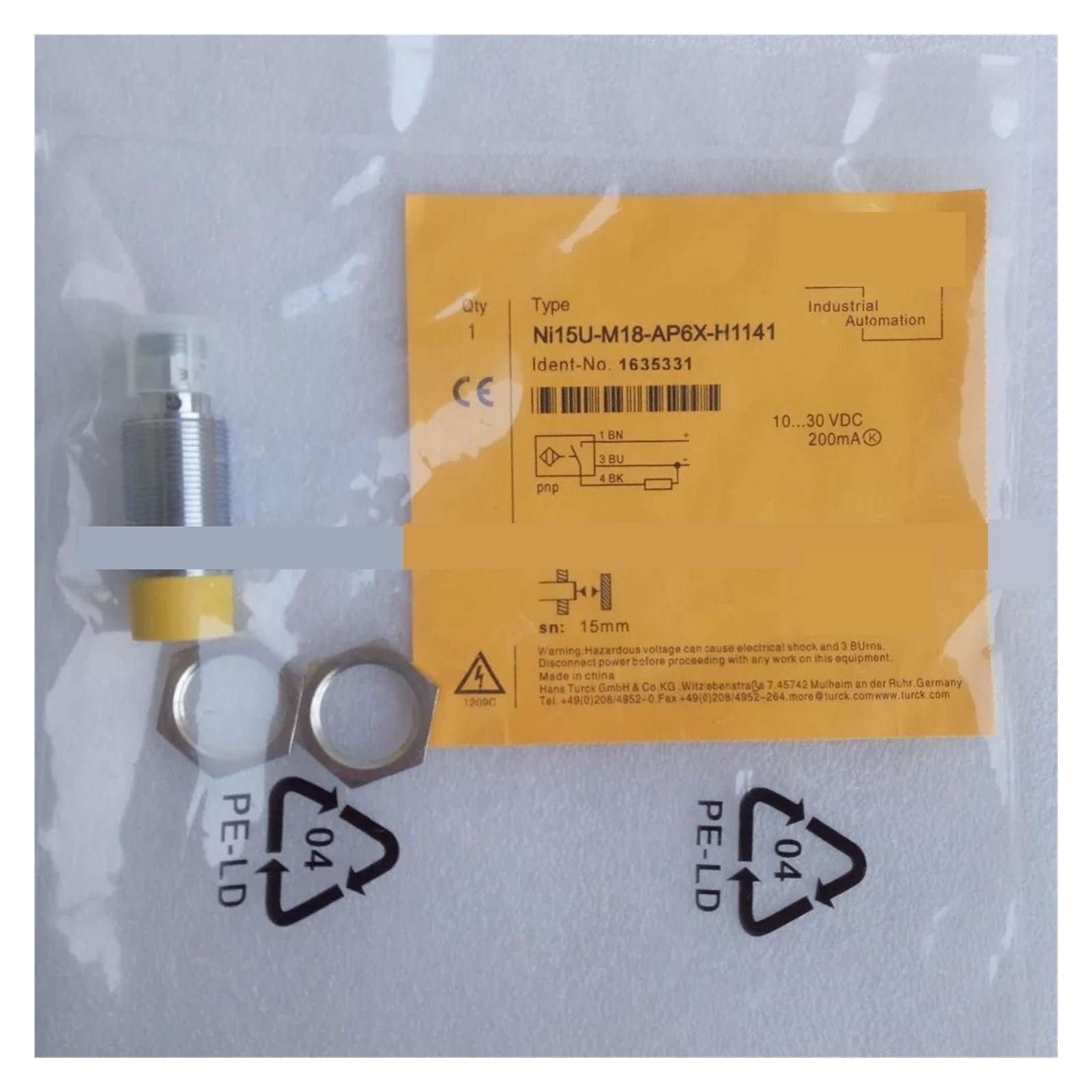 CJKXPZMH NI15U-M18-AP6X-H1141 / NI15U-M18-AN6X-H1141 Proximity Switch Sensor(NI15U-M18-AP6X-H1141)