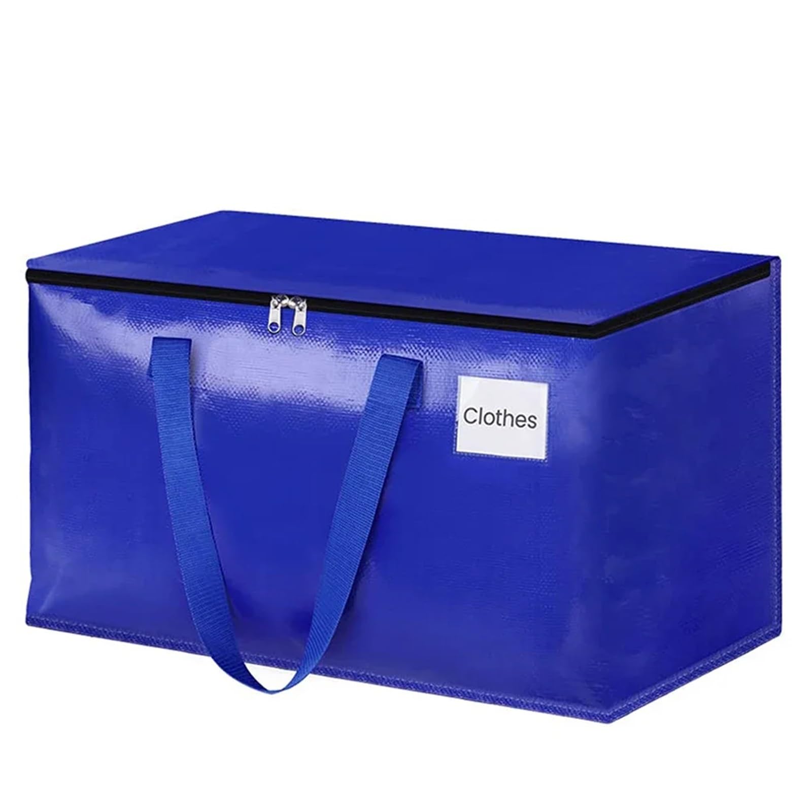 UBOHUZ 90L Moving Bags with Zippers & Handles Boxes Heavy Duty Storage Packing Bag Collapsible for Storing for Moving House(Blue,3PCS)