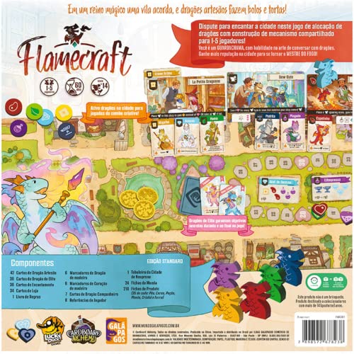 Galápagos, Flamecraft, Jogo de Tabuleiro para amigos, 1-5 jogadores, 60-120min