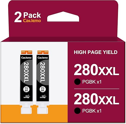PGI-280XXL Compatible con cartuchos de tinta Canon 280 y 281, funciona para cartuchos de tinta Canon TR8520, funciona para Pixma TR8620 TR8620A