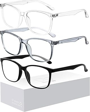 Oilway Blue-Light Blocking Glasses for Women Men - 3Pack Computer