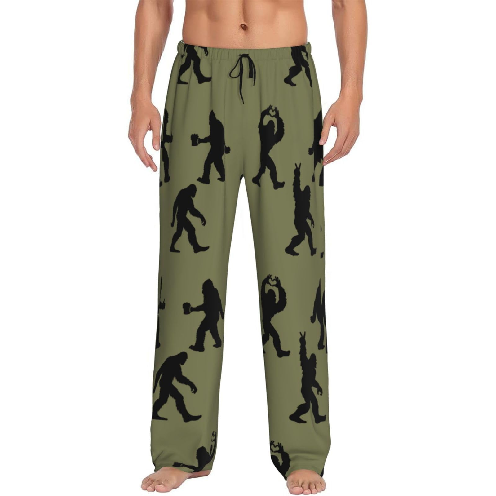 chilearther Funny Mens Pajama Pants Lounge Soft Sleep Pant Men Pajama Bottoms with Pockets Drawstring-picture-24