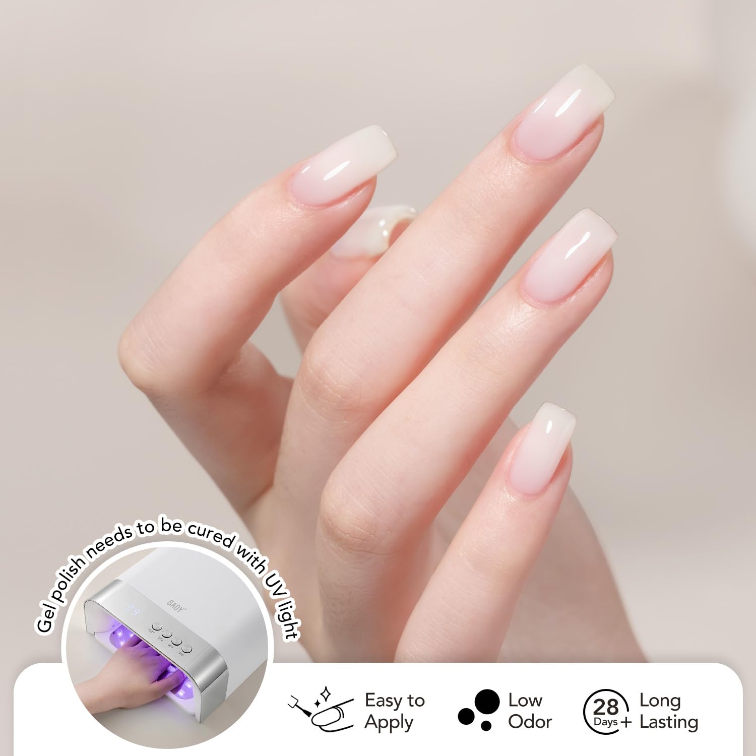 Amazon.com: GAOY Juego de gel base de goma de 6 colores, gel de
