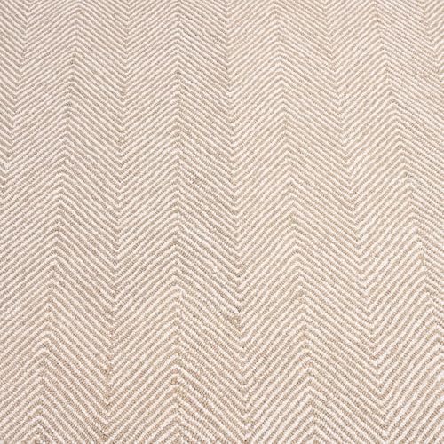Tapete artesanal de lana contemporáneo 8'x10' beige miniatura 4