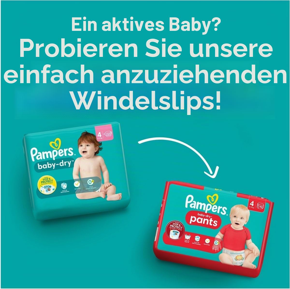 PAMPERS Windeln T3 - Das Paket mit 112 Windeln